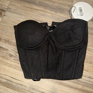 Princess Polly Black Corset Top